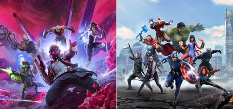 Marvel's Guardians of the Galaxy + Marvel's Avengers Cover